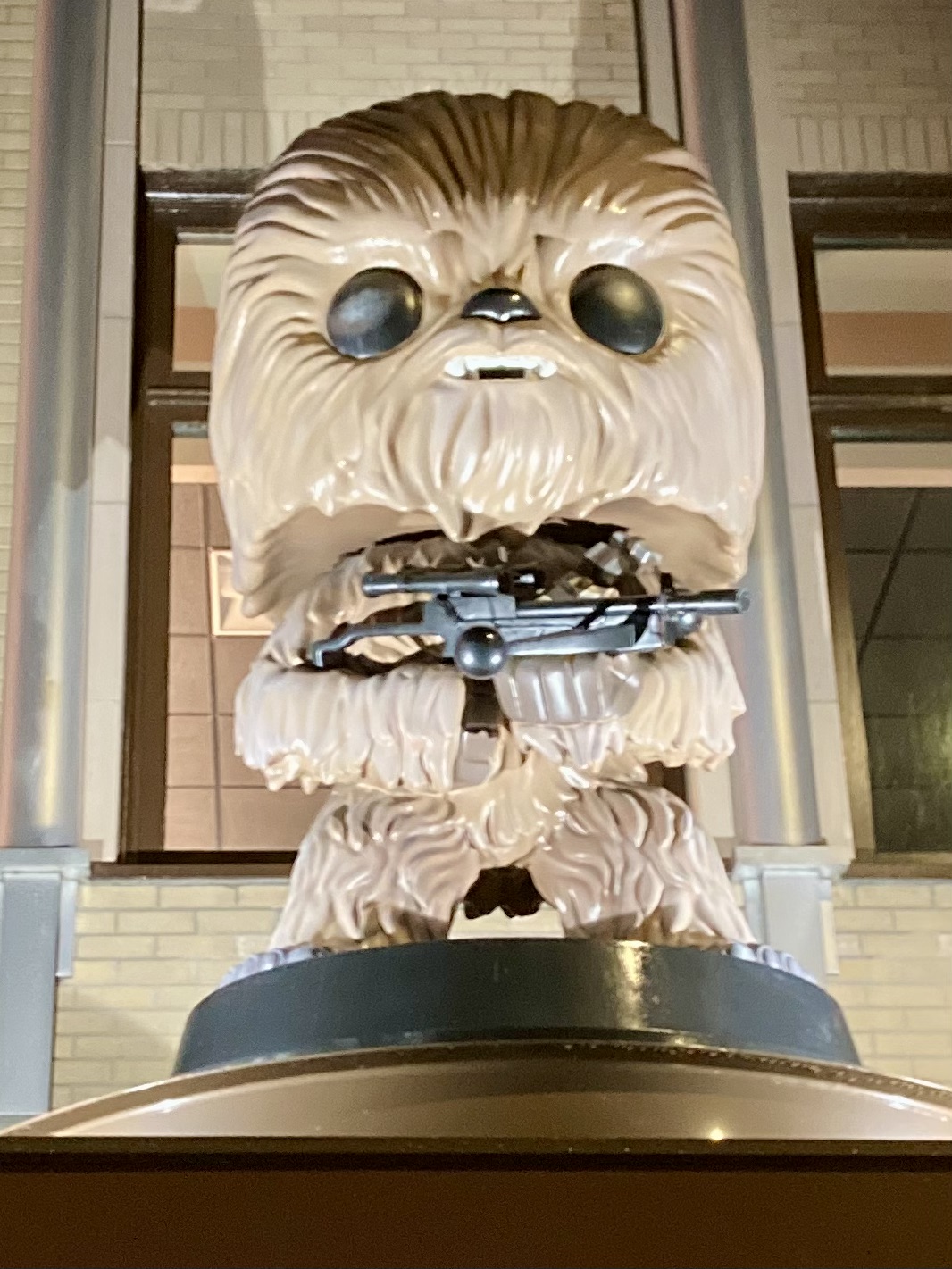 Giant Chewbacca on Funko Store building in Everett